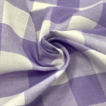 Gingham – 1 inch Checks Lilac