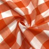 Gingham – 1 inch Checks Orange