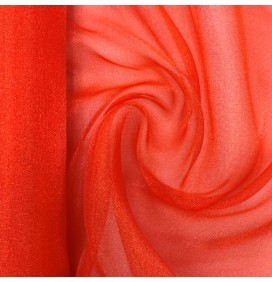 Crystal Organza Fabric Red