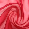 Crystal Organza Fabric Dark Red