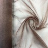 Crystal Organza Fabric Brown