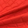 Quilted Fabric Polycotton Double Diamond Red