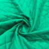 Quilted Fabric Polycotton Double Diamond Green