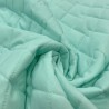 Quilted Fabric Polycotton Double Diamond Mint