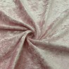 Crushed Velvet Fabric Baby Pink