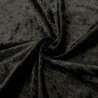 Crushed Velvet Fabric Black