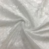 Crushed Velvet Fabric White