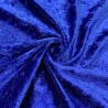 Crushed Velvet Fabric Royal