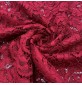 Corded Lace Fabric Dark Red