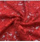 Corded Lace Fabric Red