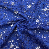Corded Lace Fabric Royal