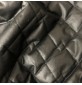 Quilted Fabric Waxed Cotton Canvas Black