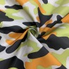 4oz WATERPROOF FABRIC PU Camouflage print Lime Black