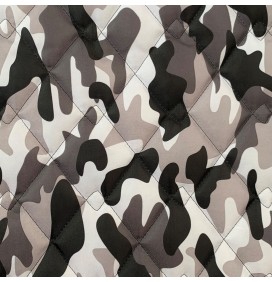 Quilted Waterproof Fabric Showerproof Jackets Coats Outdoor Army Camouflage UK 