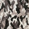 7oz WATERPROOF FABRIC PU Camouflage print Grey Black