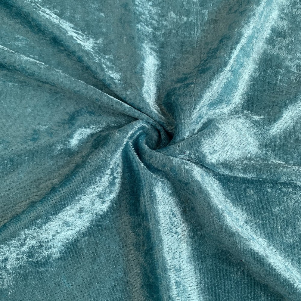 FIRE RETARDANT CRUSHED VELVET FABRIC Premium Soft Curtains Material Dress 150CM Lime