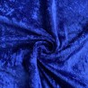 FIRE RETARDANT CRUSHED VELVET FABRIC Premium Soft Curtains Material Dress 150CM Royal