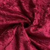 FIRE RETARDANT CRUSHED VELVET FABRIC Premium Soft Curtains Material Dress 150CM Wine