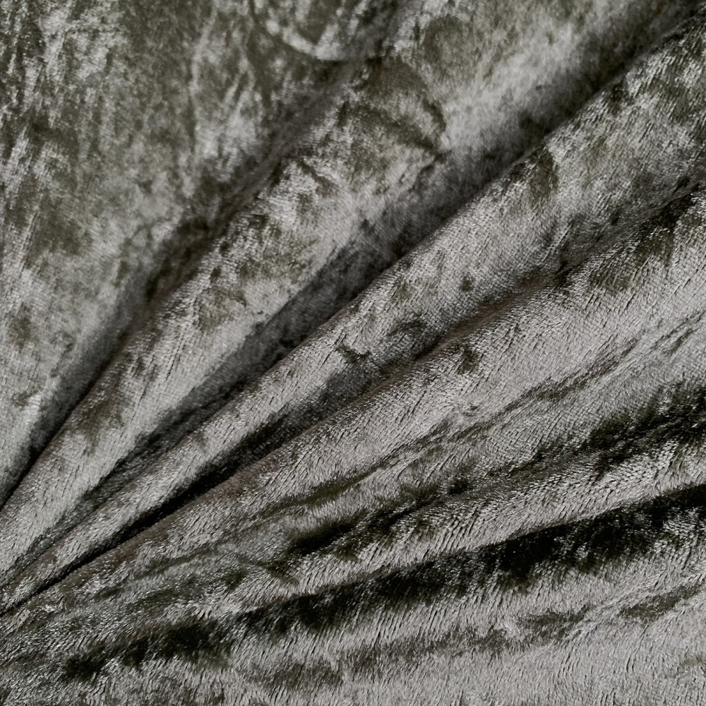 FIRE RETARDANT CRUSHED VELVET FABRIC Premium Soft Curtains Material Dress 150CM Lime