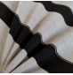 RIBBING FABRIC 55CM Tubular Stretch Knit Trimming Cuffs Garments Chunky Thick Black Grey Stripes