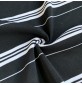 RIBBING FABRIC 55CM Tubular Stretch Knit Trimming Cuffs Garments Chunky Thick Butcher Black Stripes