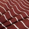 RIBBING FABRIC 55CM Tubular Stretch Knit Trimming Cuffs Garments Chunky Thick Wine Stripes