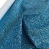 Glitter Fabric Jazz Large Flakes Turquoise