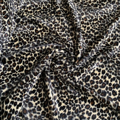 Faux Fur Fabric Animal Print Pony Skin Velboa