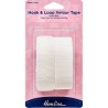 Heavy Duty Hook & Loop Velour Tape 25mm 1mtr White