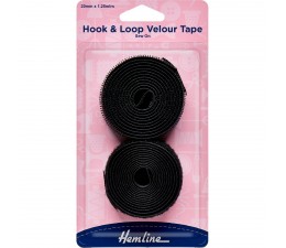 Hook & Loop Velour Tape Sew On 20mm x 1.25mtrs 
