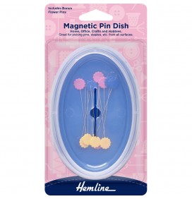 Magnetic Pin Dish Home, office, crafts and hobbies With flower pins