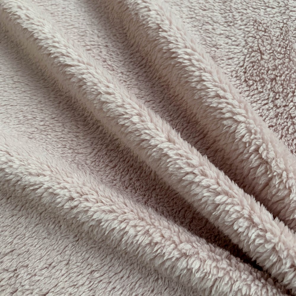 Double Sided Coral Cuddle Fluffy Fleece Fabric - EU Fabrics