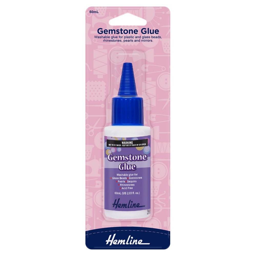 Gemstone Washable Glue 60mL EU Fabrics