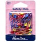 Safety Pins 34mm Assorted Colours 50 pcs