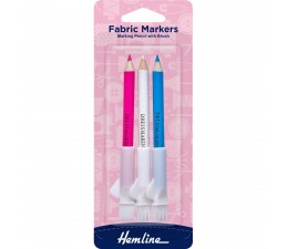 Fabric Markers Marking Pencil 3 Colours with Brush