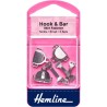 Hook & Bar Skirt & Trouser Fastener 3 Sets Nickel