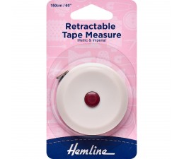 Retractable Tape Measure Metric and Imperial 150cm