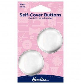Self-Cover Buttons Easy to fit – No tool required 38mm 2 sets