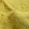 Long Pile Faux Fur Fabric Yellow