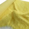 Long Pile Faux Fur Fabric Yellow