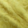 Long Pile Faux Fur Fabric Yellow