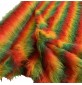 Long Pile Faux Fur Fabric Multi Coloured