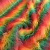 Long Pile Faux Fur Fabric Multi Coloured