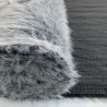 Long Pile Faux Fur Fabric Silver 