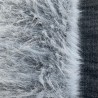 Long Pile Faux Fur Fabric Silver 