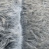 Long Pile Faux Fur Fabric Silver 