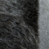 Long Pile Faux Fur Fabric Black