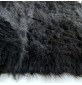 Long Pile Faux Fur Fabric Black