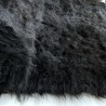 Long Pile Faux Fur Fabric Black