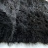 Long Pile Faux Fur Fabric Black